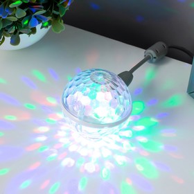 Ночник "Шар" LED USB 6х6,5х8,5 см белый RISALUX