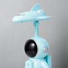 Настольная лампа "Космонавт и космолёт" LED USB АКБ МИКС 14,5х15х29,5 см RISALUX - фото 21805362