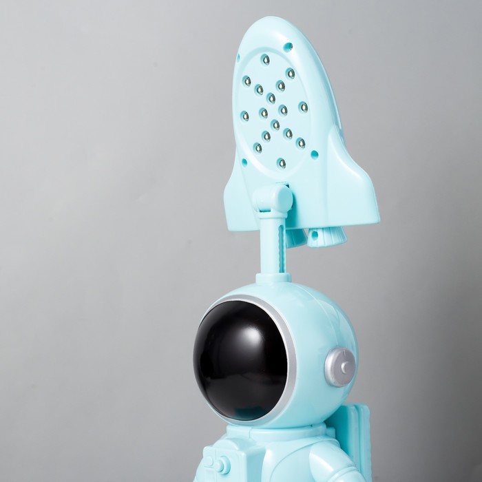 Настольная лампа "Космонавт и космолёт" LED USB АКБ МИКС 14,5х15х29,5 см RISALUX - фото 1884004540