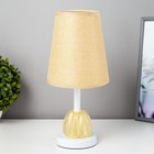 Настольная лампа "Хилтон" E27 40Вт бело-жёлтый 15х15х32 см RISALUX - фото 319088288
