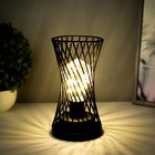 Ночник "Джеро" LED от батареек 3хАА черный 10х10х18,5 см RISALUX 9186987