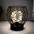 Ночник "Монта" LED от батареек 3хАА черный 17,5х17,5х19,5 см RISALUX 9186989