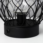 Ночник "Монта" LED от батареек 3хАА черный 17,5х17,5х19,5 см RISALUX 9186989