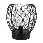 Ночник "Монта" LED от батареек 3хАА черный 17,5х17,5х19,5 см RISALUX 9186989