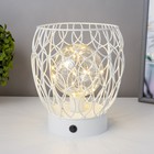 Ночник "Монта" LED от батареек 3хАА белый 17,5х17,5х19,5 см RISALUX 9186990