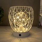 Ночник "Монта" LED от батареек 3хАА белый 17,5х17,5х19,5 см RISALUX 9186990