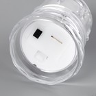 Ночник "Морозная свеча" LED от батареек 3хAG13 белый 4,5х4,5х8 см - Фото 5