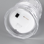 Светодиодная свеча, ночник LED RISALUX «Морозная», от батареек 3×AG10, белый, 4.5×4.5×8 см 9186994 - фото 16872642
