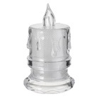 Светодиодная свеча, ночник LED RISALUX «Морозная», от батареек 3×AG10, белый, 4.5×4.5×8 см 9186994 - фото 16872643
