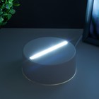 Основание светильника LED 3 режима 3000-6000К USB белый 9,5х9,5х4 см RISALUX 9205949 - фото 14435885