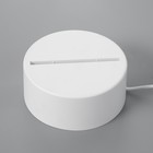 Основание светильника LED 3 режима 3000-6000К USB белый 9,5х9,5х4 см RISALUX - Фото 7