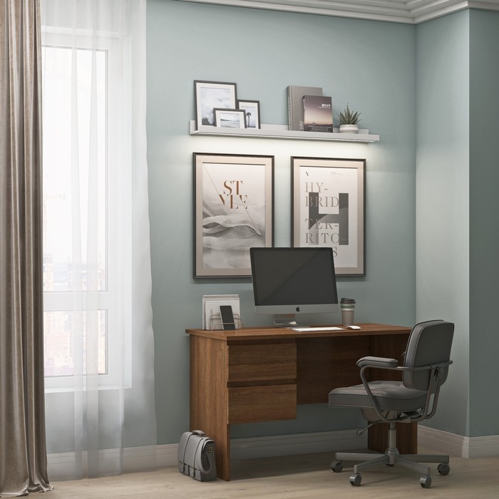 Стол письменный «Сити 6», 1200 × 550 × 750 мм, цвет дуб сантана - Фото 1