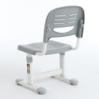 Парта растущая со стулом B201, h=54-76 см, цвет серый (ростовая группа 2-7) - фото 21805772