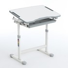 Парта растущая со стулом B201, h=54-76 см, цвет серый (ростовая группа 2-7) - фото 21805759