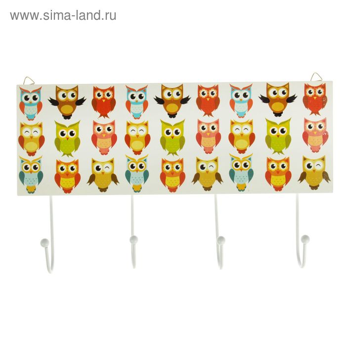 Крючки декоративные "Совушки" 34х20 см - Фото 1