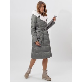 

Пальто утеплённое, цвет серый, размер 42