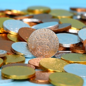 Шоколадные монеты "Золото пиратов", 6 г/ 500 шт.