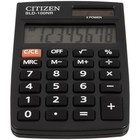 Калькулятор карманный Citizen "SLD-100NR", 8-разрядный, 58 х 88 х 10 мм, двойное питание, чёрный - Фото 3