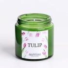 Ароматическая свеча в банке Spring Flowers. Tulip, из соевого воска, 25 ч, 120 мл, тюльпан 9292108 - фото 16589075