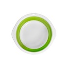 Таз складной 4,2 л, полипропилен, TPR, зеленый - Фото 4