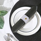 Кольцо для салфеток Доляна «Елеганс», цвет серый - Фото 2