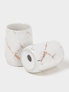 Набор аксессуаров для ванной комнаты SAVANNA «Гроза», 4 предмета (мыльница, дозатор для мыла 400 мл, 2 стакана), цвет белый - Фото 4