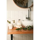 Набор аксессуаров для ванной комнаты SAVANNA Stone, 4 предмета (мыльница, дозатор для мыла, 2 стакана), цвет белый - Фото 10
