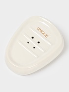 Аксессуары для ванной SAVANNA Stone, 4 предмета: мыльница, дозатор для мыла, 2 стакана, белые - Фото 6