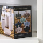 Набор аксессуаров для ванной комнаты SAVANNA Soft, 4 предмета (мыльница, дозатор для мыла 400 мл, 2 стакана), цвет чёрный 7514803 - фото 844235