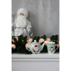 Чайник фарфоровый заварочный Доляна «Новый год. Дед Мороз», 800 мл, цвет белый - Фото 7