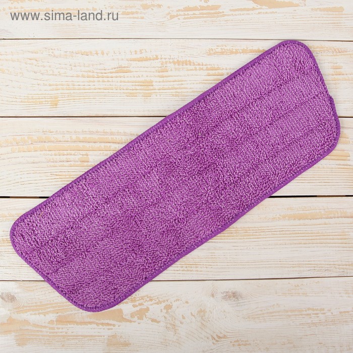 Насадка для плоской швабры с распылителем, 40×14 см, микрофибра, цвет МИКС - Фото 1