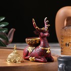 Курильница для благовоний порошковых и конусов TAKE IT EASY «Олененок», бордовый, 12.5×11.5 см - Фото 3