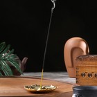 Подставка для любых благовоний "Лотос", золотистый, d=8,5 см - фото 35000418