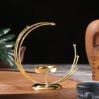Подставка для благовоний порошковых и конусов "Полумесяц",  золотистый, 15,5х15 см - Фото 2