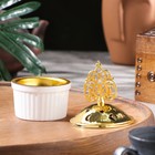Курильница для благовоний порошковых и конусов "Горшочек", белый, 10,1х7 см 9118020 - фото 319835841