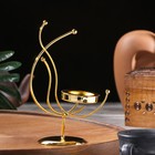 Подставка для благовоний порошковых и конусов "Денежное дерево", золотистый, 16,5х13 см - фото 8790941