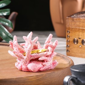 Подставка для благовоний порошковых и конусов 'Коралл', розовый, 6,3х10 см