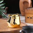Подставка для благовоний порошковых и конусов "Сова", золотистый, 7х7х3,5 см - фото 8790969
