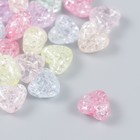 Бусины для рукоделия и плетения «Арт Узор. Сердца битое стекло», 20 г, пластик, 0.6×1×1 см - Фото 3