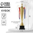 Кубок 154А, наградная фигура, золото, подставка пластик, триколор, 59 х 23 х 12 см - Фото 1