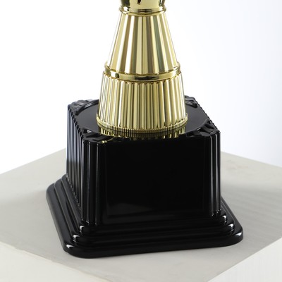 Кубок 155C, наградная фигура, золото, подставка пластик, 32 см