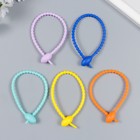 Основа для брелока силикон "Хомут" МИКС 21 см (комплект 5 шт) - фото 21806960