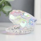Фигурка стекло «Ракушка с жемчужиной», перламутр, 6.5×5×5 см - Фото 3