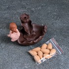 Подставка для благовоний TAKE IT EASY «Будда молчание», набор благовоний конусы, стелющийся дым, 12×8×8 см - Фото 5