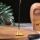 Подставка для благовоний палочек и спиралей TAKE IT EASY «Цветок», 3.8×2.8 см, золотистая - Фото 2