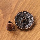 Подставка для благовоний палочек и спиралей TAKE IT EASY «Цветок», 3.8×2.8 см, медная - Фото 3