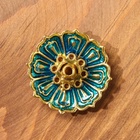 Подставка для благовоний TAKE IT EASY «Лотос малый», эмаль синий - Фото 5