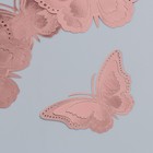 Наклейка пластик "Бабочки многослойные" МИКС 12,10,8,6,4 см - фото 10025931