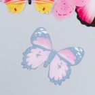 Наклейка пластик "Бабочки ассорти" набор 12 шт МИКС 12,10,8,6,4 см - Фото 3