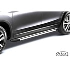 Комплект алюминиевых порогов Arbori "Luxe Black", длина 1600 мм, без крепежа - Фото 2